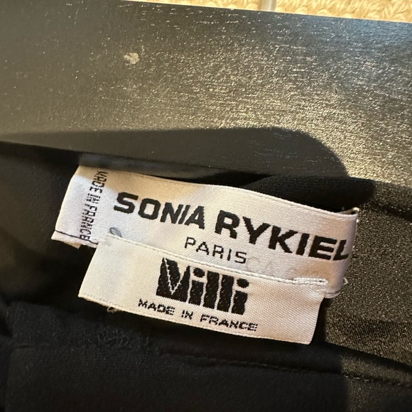 Sonia Rykiel Black Wide Leg Ankle Pants - Picture 5 of 6